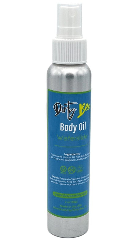 Dirty Bee Organic Rice Bran, Raspberry Seed, Jojobo & Coconut Body Oil Locks in Moisture & Promotes Collagen