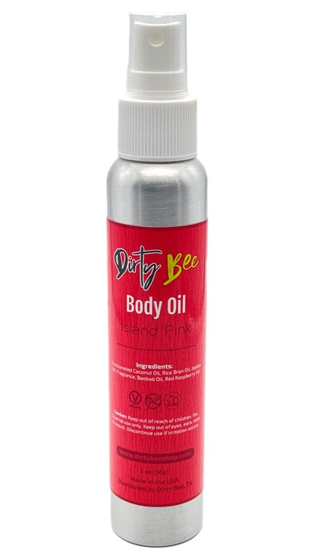 Dirty Bee Organic Rice Bran, Raspberry Seed, Jojobo & Coconut Body Oil Locks in Moisture & Promotes Collagen