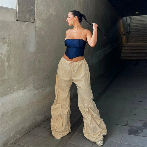 Women's High Waist Loose Sports Casual Pants