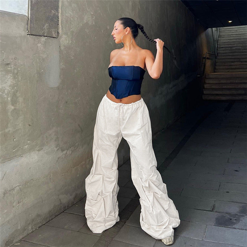 Women's High Waist Loose Sports Casual Pants