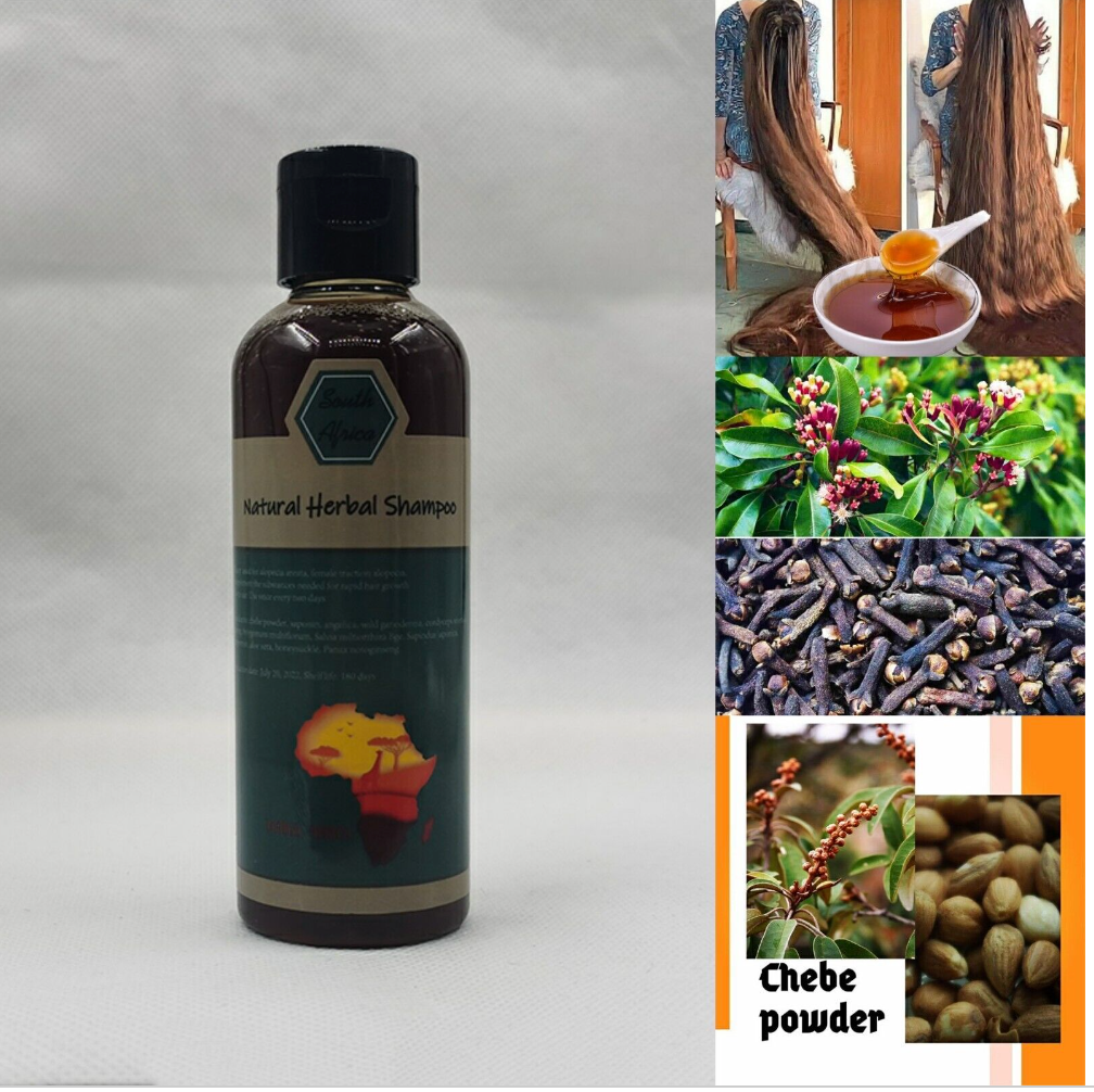 African Natural Herbal Hair Growth Chebe Powder Shampoo