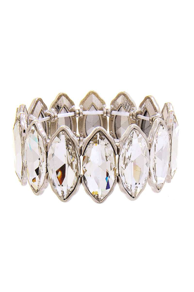 Women's Oval Rhinestone Style Bracelet