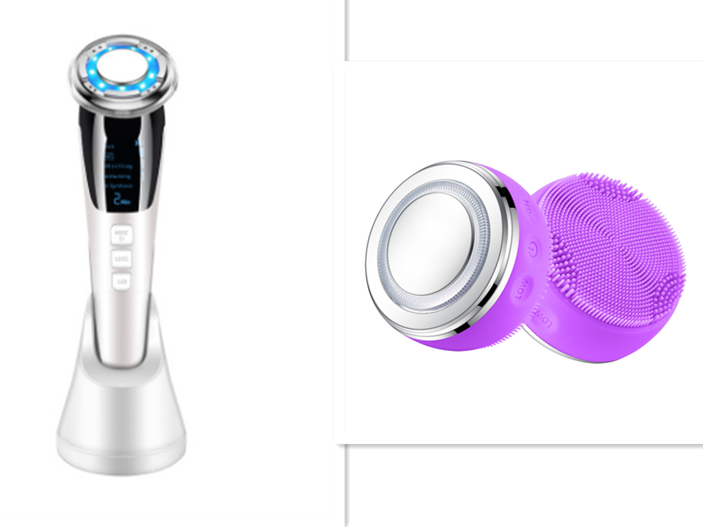 Ultrasonic LED Photon Vibration Light Therapy Massage Apparatus Micro-current Beauty Apparatus