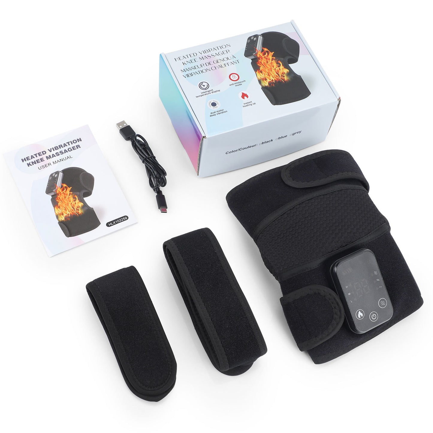 Electric Heating Knee Pads Infrared Physiotherapy Knee Massage