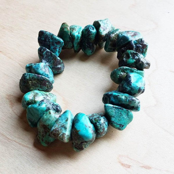 Women's Chunky Natural Turquoise Bracelet