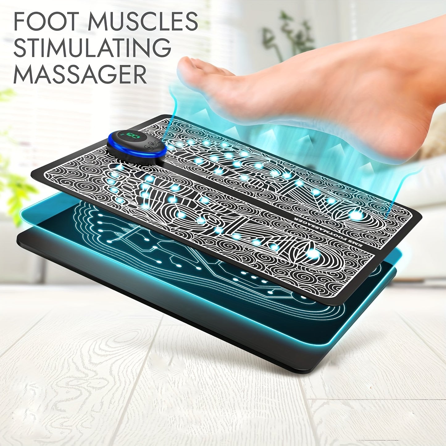 AS SEEN ON TV Electric USB Foot Deep Kneading Muscle Pain Relaxation Mat HUGE SHOPOOZY DISCOUNT!