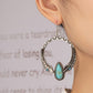 Boho distressed feather circle earrings