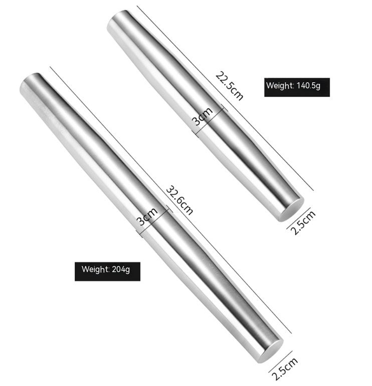 Mildew-proof Thickened 304 Stainless Steel Rolling Pin Household Dumpling Wrapper Rolling Pin Kitchen Utensils