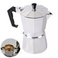 Mocha Pot Coffee Maker Aluminum w/Copper Relief Valve Safety