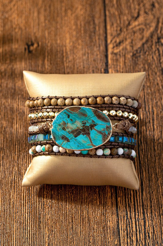 Natural Stone Boho Bracelet