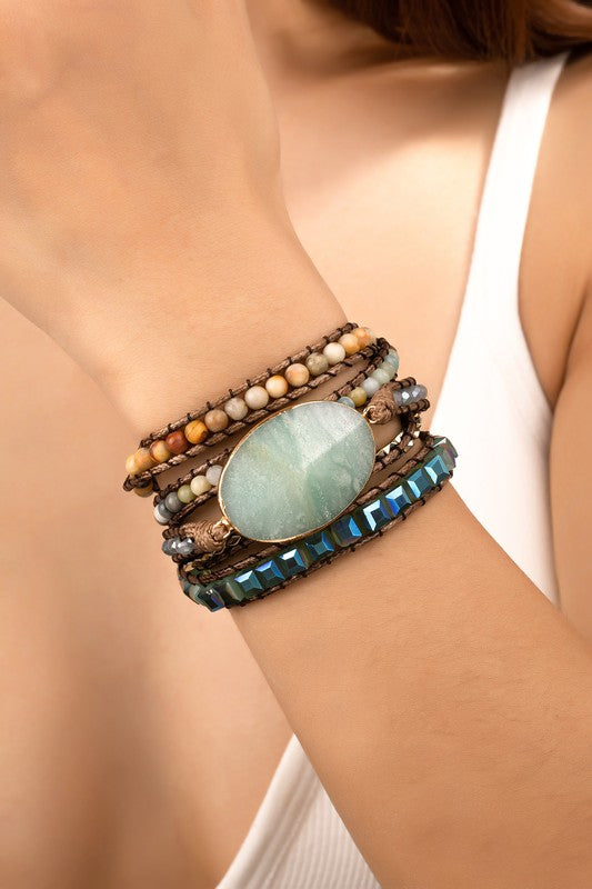 Natural Stone Boho Bracelet