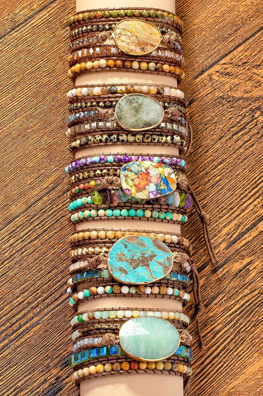 Natural Stone Boho Bracelet