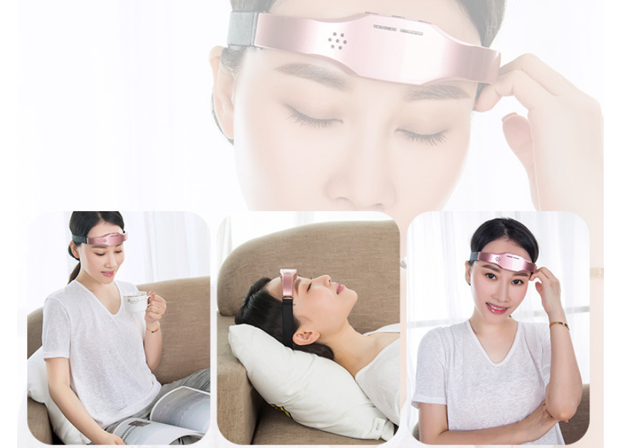 Sleep Therapy Head Massager Wireless Stress Relief Brain Massage Helmet Unisex Device