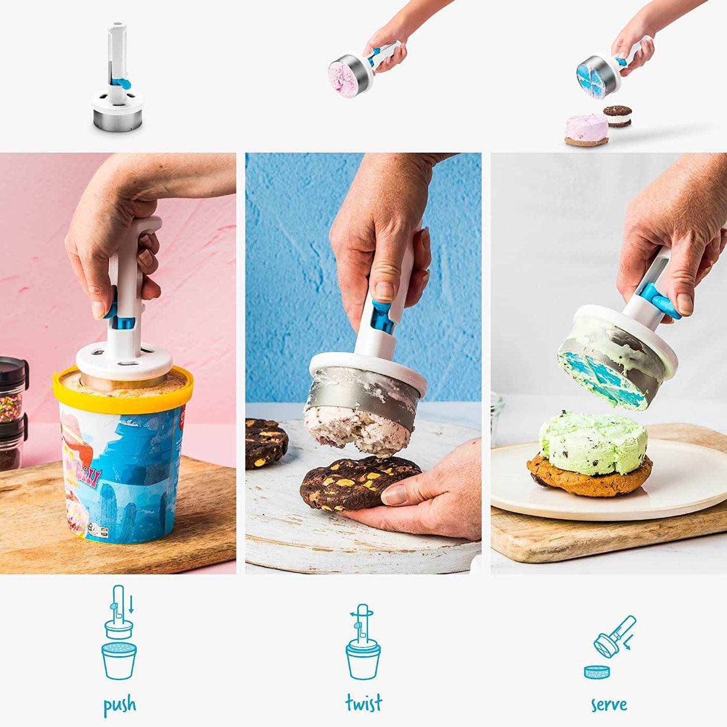 Ice-cream Spoon Maker Ice Cream Sandwich Rotating Spoon