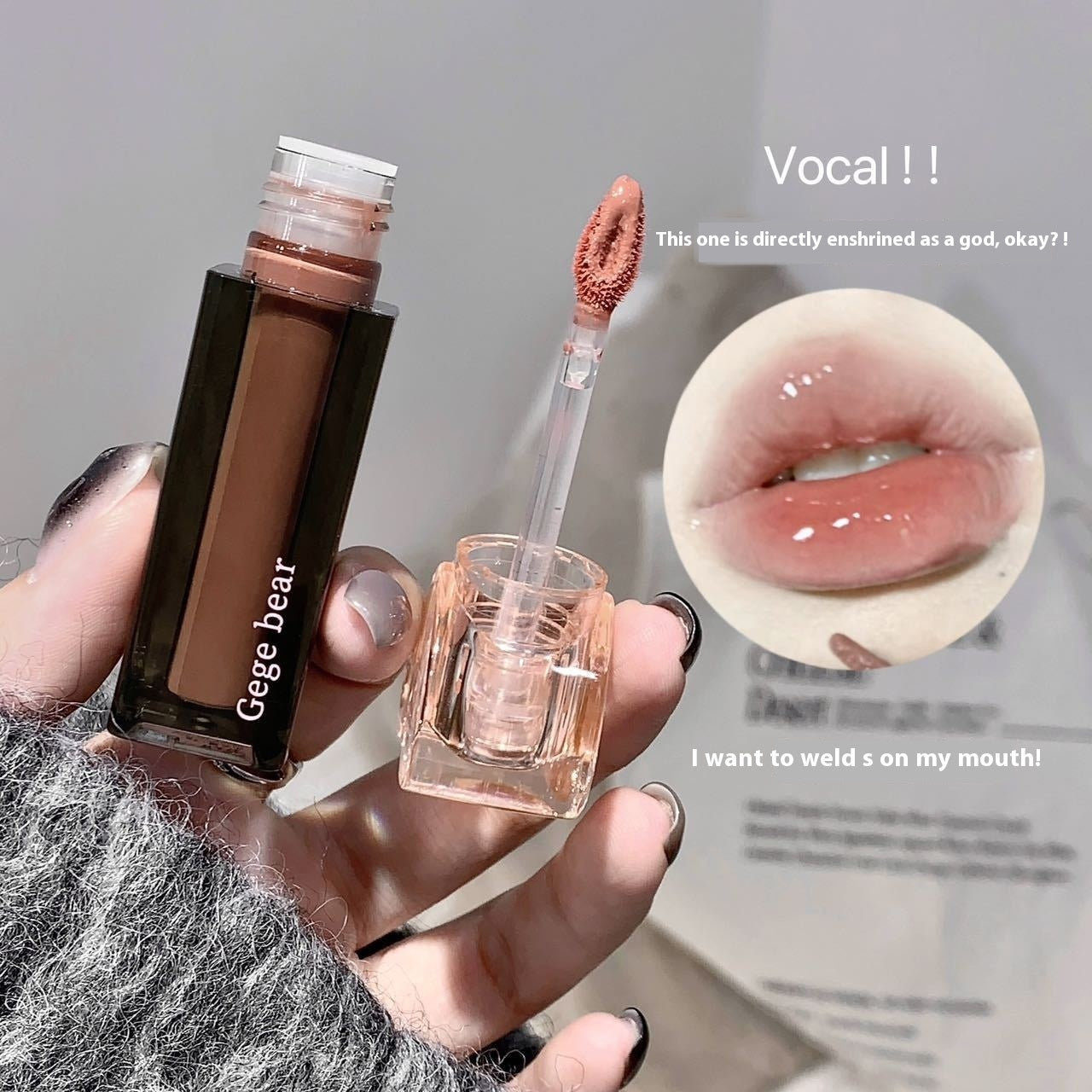 Moisturizing Lip Lacquer Moisturizing Water Light Mirror Makeup Color Rendering