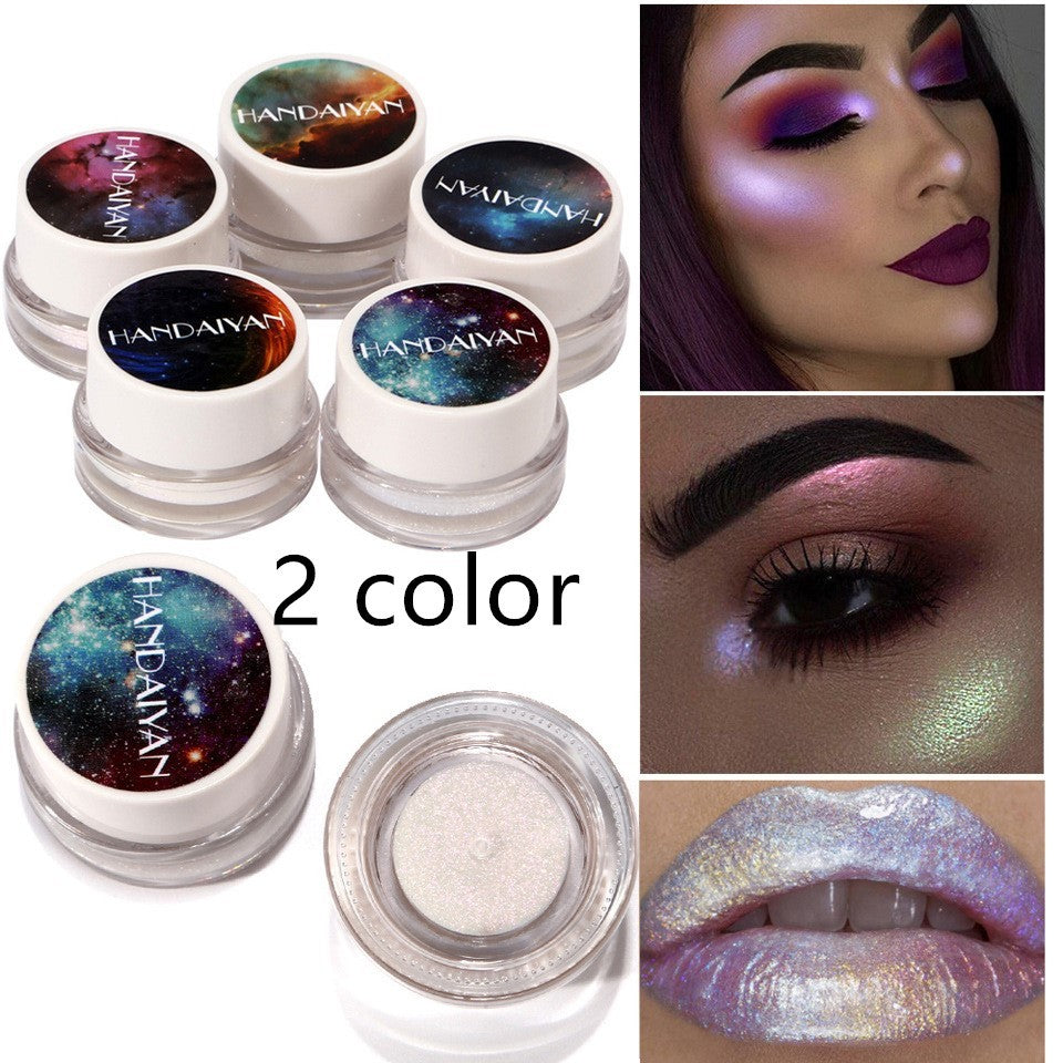 5 Colors Aurora Chameleon Highlighter 3D Shine Shimmer Eyeshadow Bronzer Contour Cream Rainbow Highlighting Beauty Cosmetics