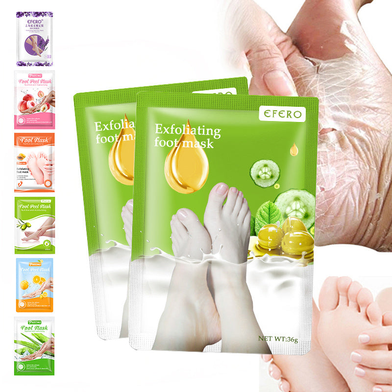 2024 New Exfoliating Foot Mask Foot SPA Pedicure Socks Removing Dead Skin Whitening Heels Feet Peeling Anti Cracked Foot Skin Care