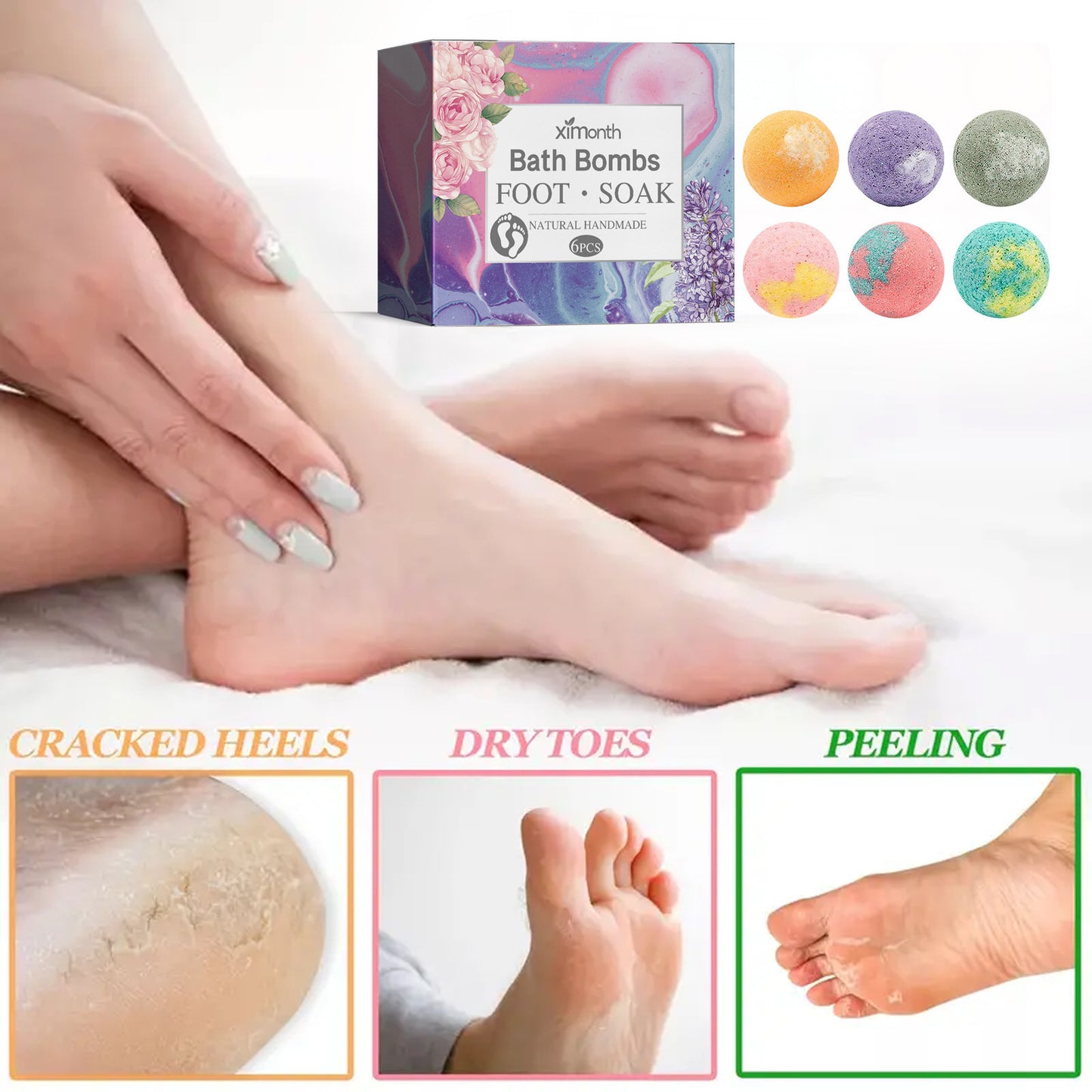 Repair Heel Crack Peeling Moisturizing Foot Care Ball