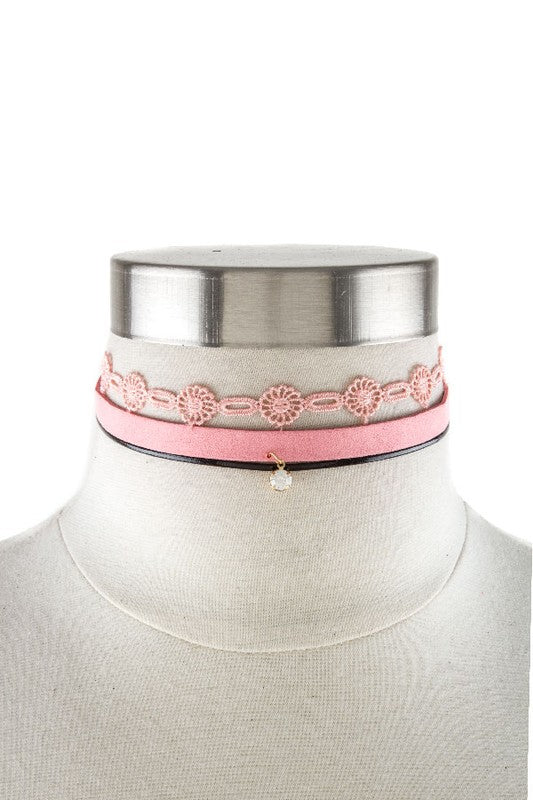 PINK CHOKER SET