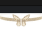 Women's Cubic Zirconia Butterfly Charm Choker Necklace