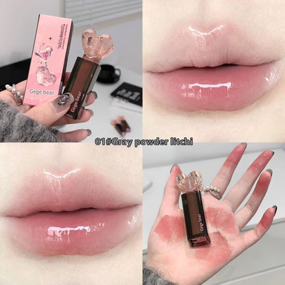 Moisturizing Lip Lacquer Moisturizing Water Light Mirror Makeup Color Rendering