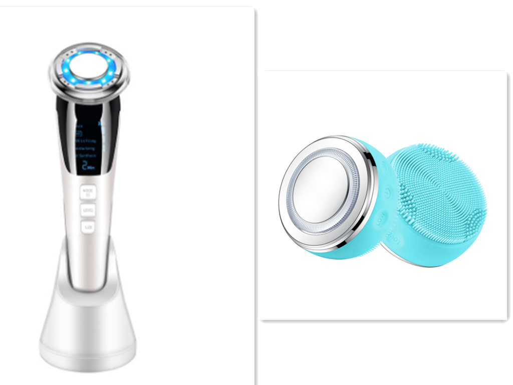 Ultrasonic LED Photon Vibration Light Therapy Massage Apparatus Micro-current Beauty Apparatus