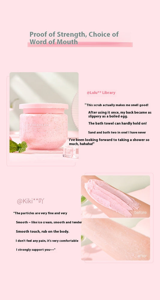 Peach Cream Body Scrub Cream