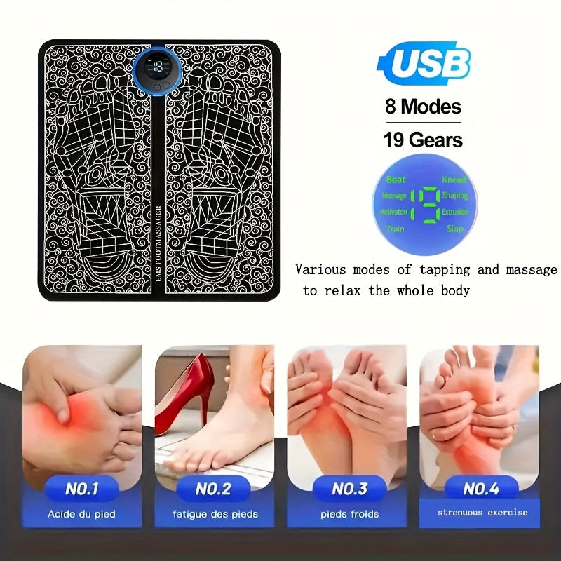 AS SEEN ON TV Electric USB Foot Deep Kneading Muscle Pain Relaxation Mat HUGE SHOPOOZY DISCOUNT!