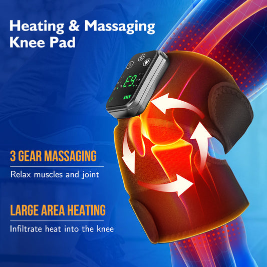 Electric Heating Knee Pads Infrared Physiotherapy Knee Massage