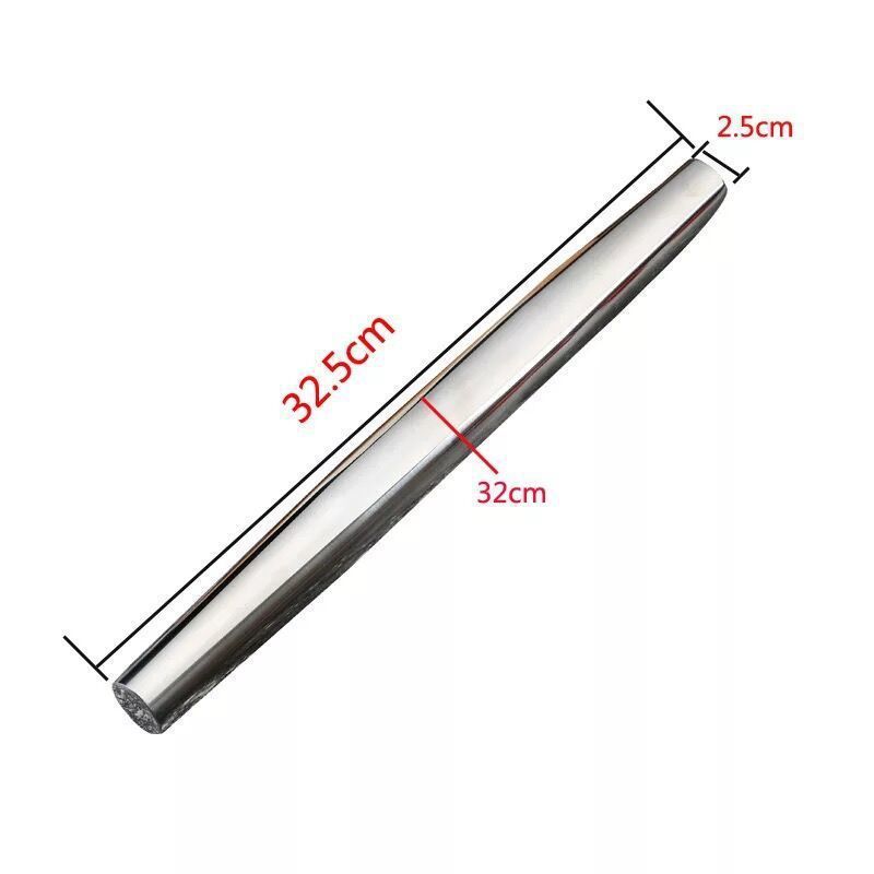 Mildew-proof Thickened 304 Stainless Steel Rolling Pin Household Dumpling Wrapper Rolling Pin Kitchen Utensils