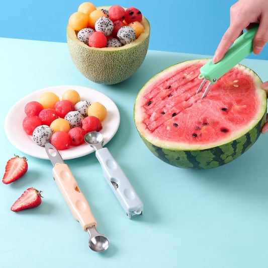 3-in-1 multifunctional hidden Watermelon fruit knife slicer, fruit ball digger