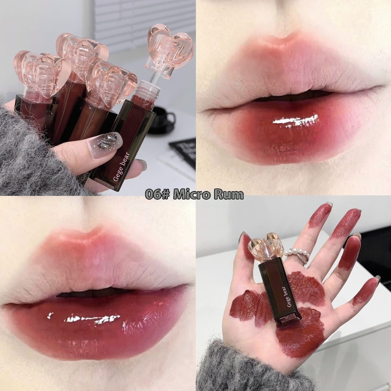 Moisturizing Lip Lacquer Moisturizing Water Light Mirror Makeup Color Rendering