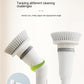 Electric Scrubber Cleaning Wall Long Handle Elbow Telescopic Multifunction Cleaning Brush