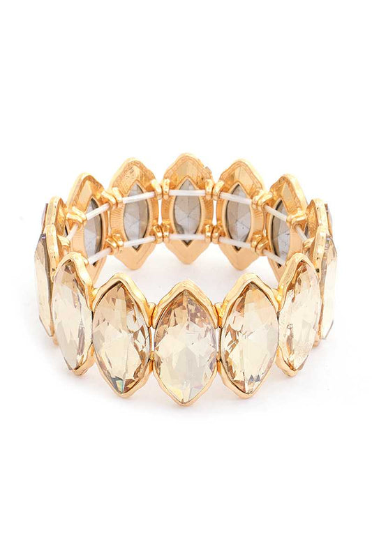 Women's Oval Rhinestone Style Bracelet