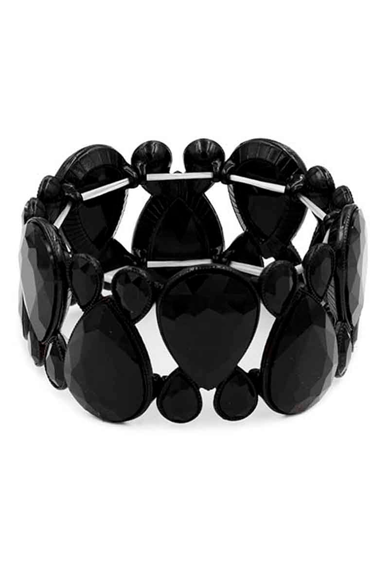 Women's Gem Crystal Stone Stretch Bracelet